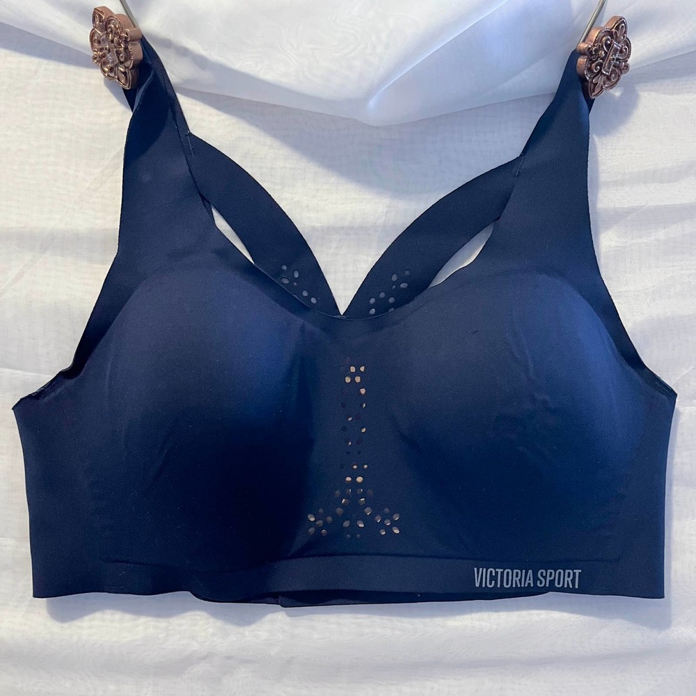 Victoria's Secret Sport Navy Blue Angel Maxi Sports Bra - 34C - Discontinued